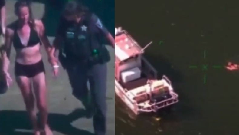 Μητέρα άφησε το παιδί της στο αυτοκίνητο για να πάει να κολυμπήσει και να συναντήσει... καρχαρίες (vid)