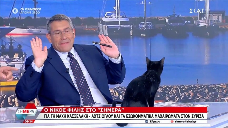 Μαυρόγατα εισέβαλε στο στούντιο του ΣΚΑΪ: «Δεν είναι καλό μήνυμα για τον ΣΥΡΙΖΑ» (vid)