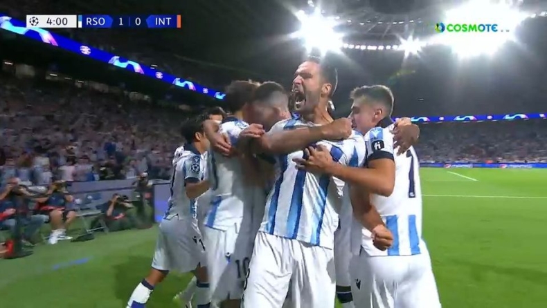 Ρεάλ Σοσιεδάδ-Ίντερ 1-1: Βαθμός για τους Ιταλούς χάρη στον Λαουτάρο Μαρτίνες