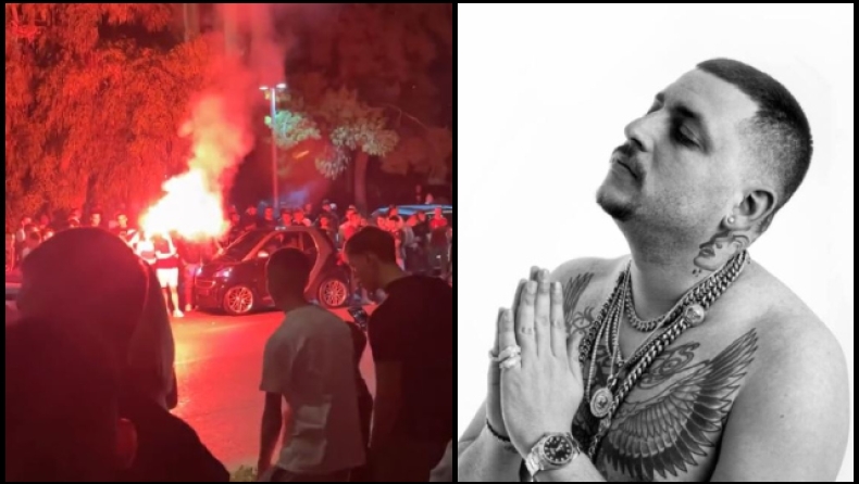 Δύο χρόνια από τον θάνατο του Mad Clip: Πλήθος κόσμου με καπνογόνα και λουλούδια στο σημείο που σκοτώθηκε (vids)