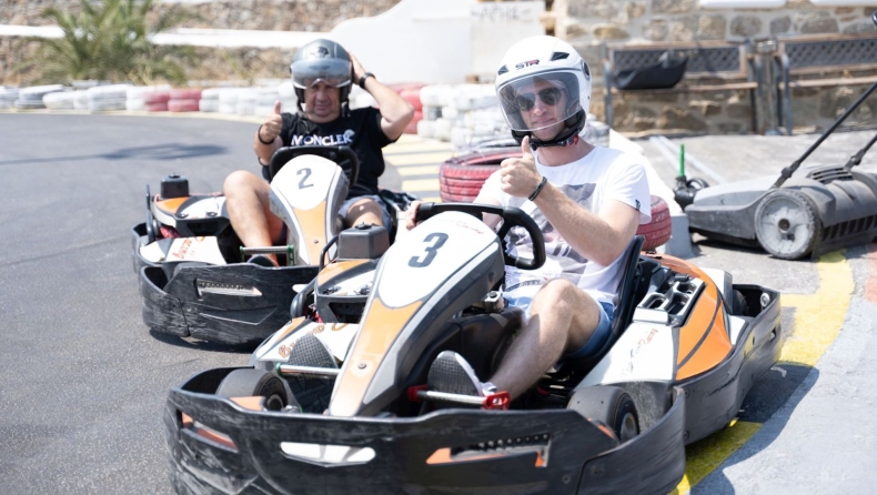 Οι πιλότοι της F1 έστειλαν μήνυμα οδικής ασφάλειας από τη Μύκονο