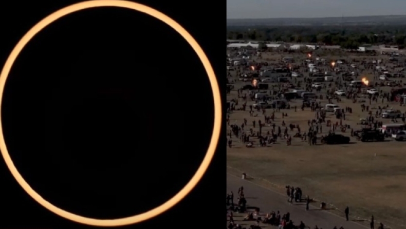 Εκατομμύρια άνθρωποι παρακολούθησαν το «δαχτυλίδι της φωτιάς»: Η έκλειψη ηλίου έφερε ενεργειακές αναταράξεις στις ΗΠΑ (vid)