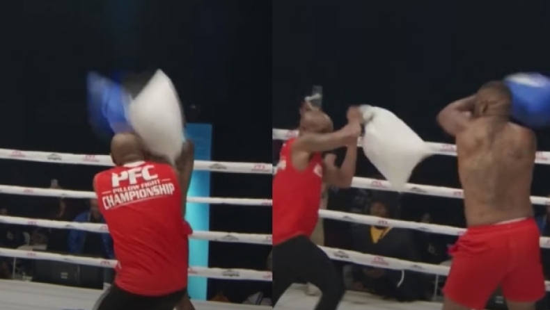 Ο μαξιλαροπόλεμος έχει γίνει άθλημα: Συνδυάζει την πυγμαχία και τις πολεμικές τέχνες (vid)