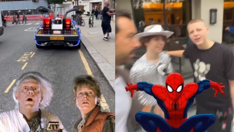Ο Σάκης Τανιμανίδης βρήκε το πιο φουτουριστικό αυτοκίνητο στο Λονδίνο: Τύπος του είπε πως ο Spiderman είναι Έλληνας Θεός (vid)