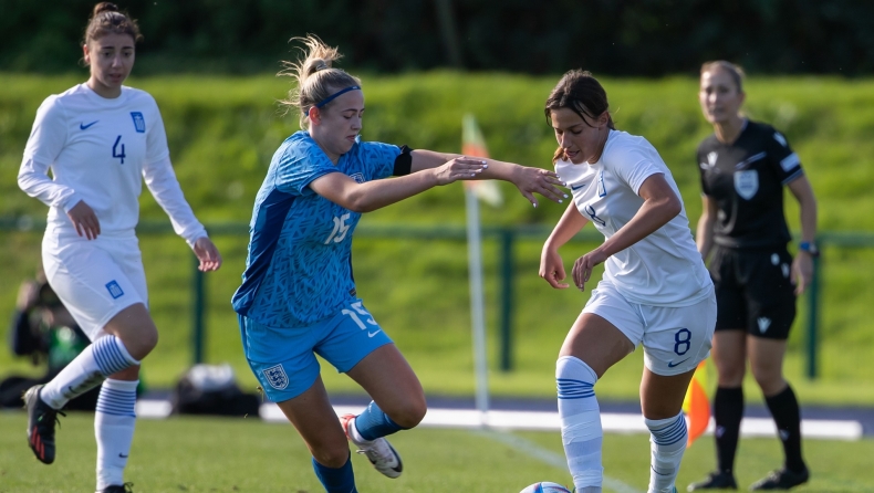 Ήττα για τις Νεάνιδες (2-0) από την Αγγλία