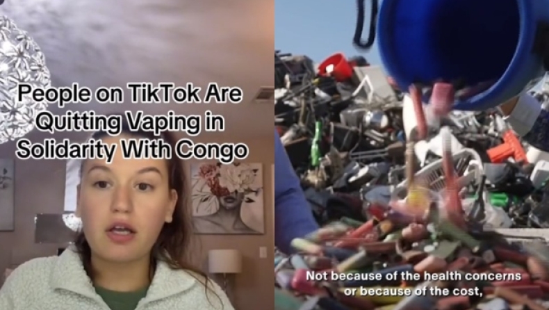 TikTokers έχουν πείσει τους ανθρώπους να σταματήσουν το άτμισμα: Η διαμαρτυρία για την παιδική εργασία στο Κονγκό (vid)