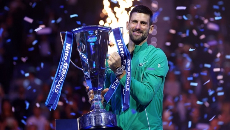 Ο Νόβακ Τζόκοβιτς, όπως πέρυσι, έτσι και φέτος ο Νόβακ Τζόκοβιτς σήκωσε το τρόπαιο των ATP Finals στο Τορίνο,