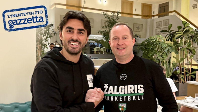 Ο προπονητής της Ζάλγκιρις, Κάζις Μακσβίτις στο Gazzetta