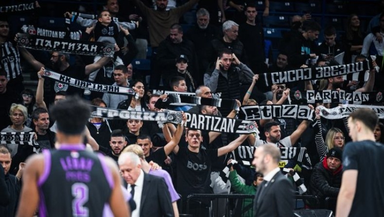 Παρτίζαν: Ισόβιο αποκλεισμό σε φίλαθλο για ανάρμοστη συμπεριφορά