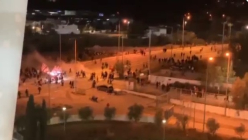 Βόλος - Ολυμπιακός: Επεισόδια και έξω από το Πανθεσσαλικό