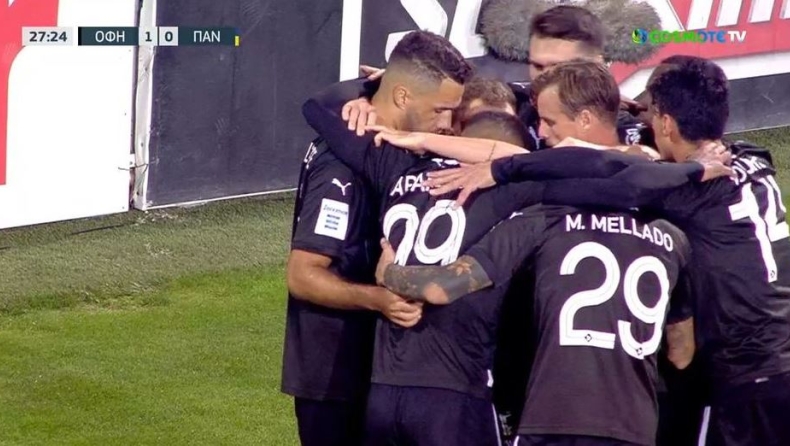 ΟΦΗ – Παναιτωλικός: Το γκολ του Φελίπε με πέναλτι για το 1-0 (vid)