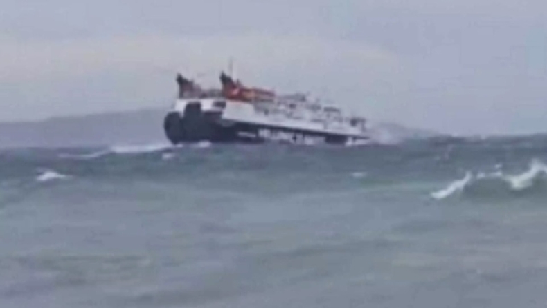 Συγκλονιστικό βίντεο δείχνει πλοίο να παλεύει με τεράστια κύματα στη Σκόπελο (vid)