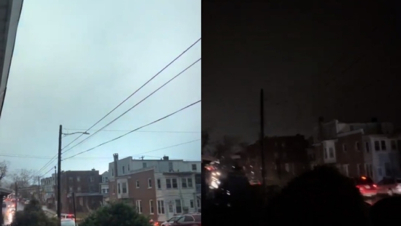 «Ζούμε στο Matrix»: Άναυδοι οι χρήστες του διαδικτύου με τον ουρανό που «έσβησε» απότομα (vid)