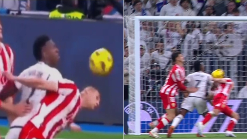 Ρεάλ Μαδρίτης - Αλμερία: Ο Βινίσιους για το αμφιλεγόμενο γκολ του: «Έτσι το έκανα πάντα στην παραλία Κοπακαμπάνα» (vids)