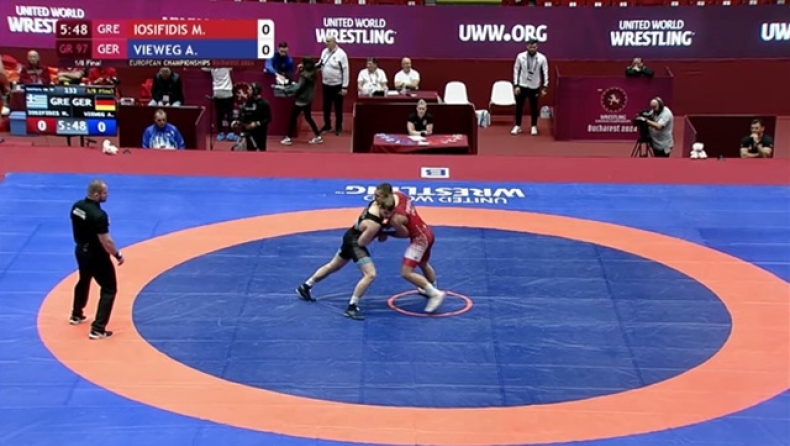 O Μιχάλης Ιωσηφίδης εν ώρα αγώνα