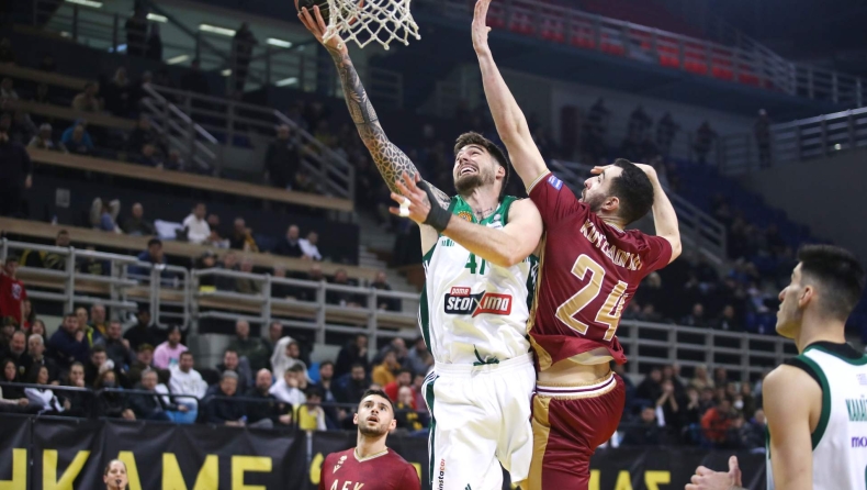 H βαθμολογία της Stoiximan Basket League μετά τη νίκη του Παναθηναϊκού επί της ΑΕΚ