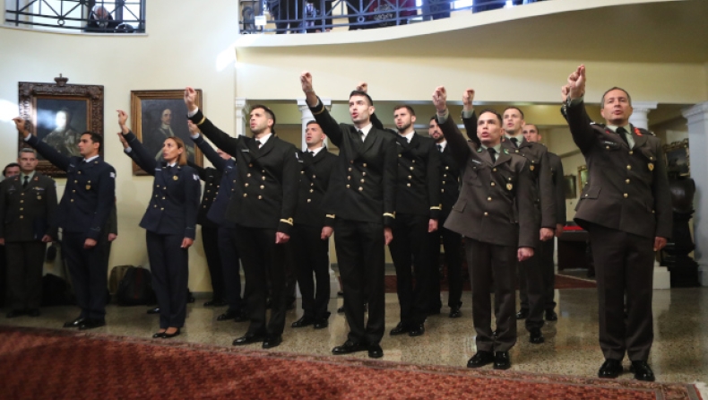 Ορκωμοσία έφεδρων ολυμπιονικών στον στρατό