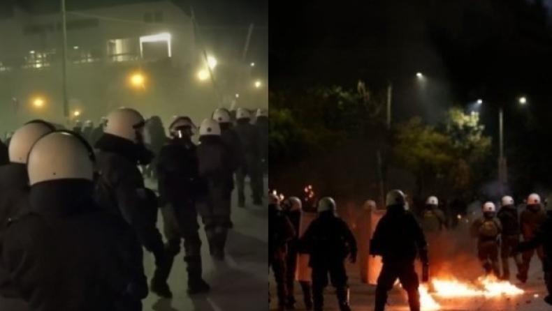 Επεισόδια στο ΑΠΘ: Πετροπόλεμος, χημικά και κυνηγητό αστυνομικών και κουκουλοφόρων (vid)