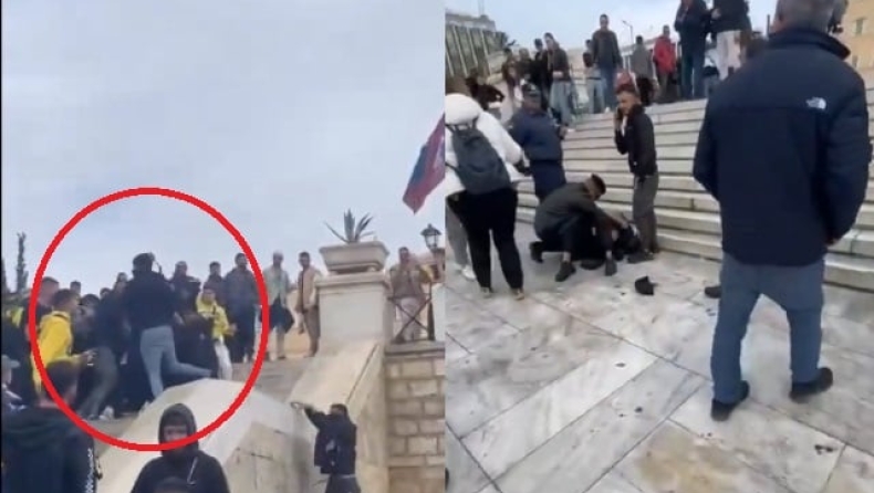 Επεισόδια στο Σύνταγμα με οπαδούς της Μακάμπι Τελ Αβίβ: Βίντεο από την στιγμή των ξυλοδαρμών (vid)