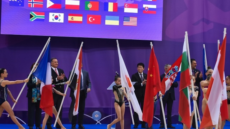 παγκόσμιο κύπελλο ρυθμικής γυμναστικής στο Φάληρο.