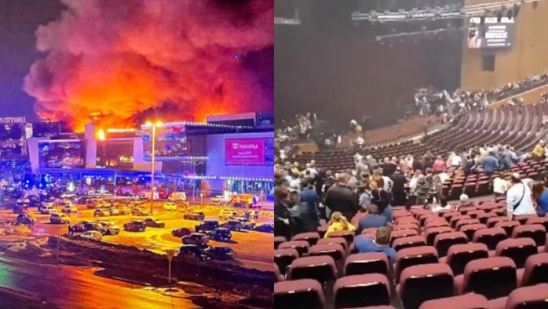 Νέο βίντεο ντοκουμέντο από το μακελειό στη Ρωσία: Ο ISIS δημοσίευσε πλάνα από τη στιγμή της επίθεσης