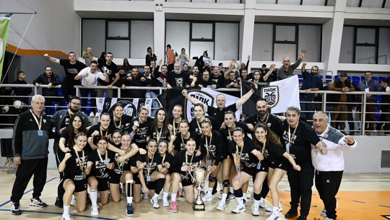 Ο ΠΑΟΚ κυπελλούχος Ελλάδος στο χάντμπολ γυναικών
