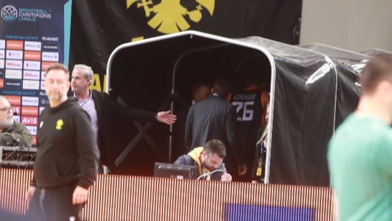 Η αποχώρηση των παικτών του Προμηθέα.