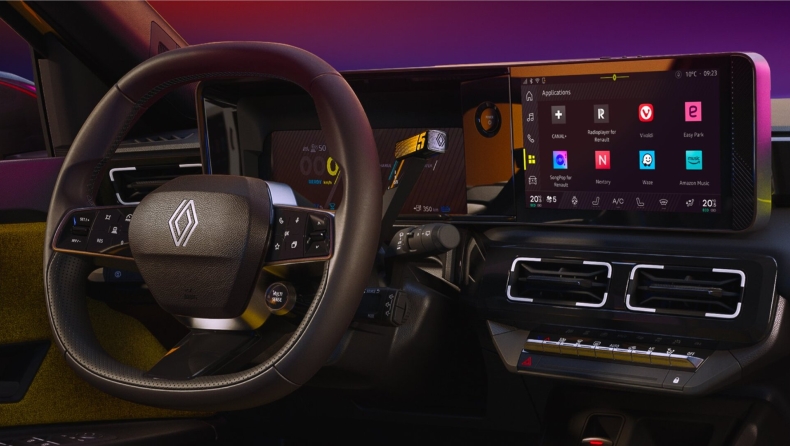 Renault 5 E-Tech electric: Με ενσωματωμένο Google στο σύστημα πολυμέσων (vid)