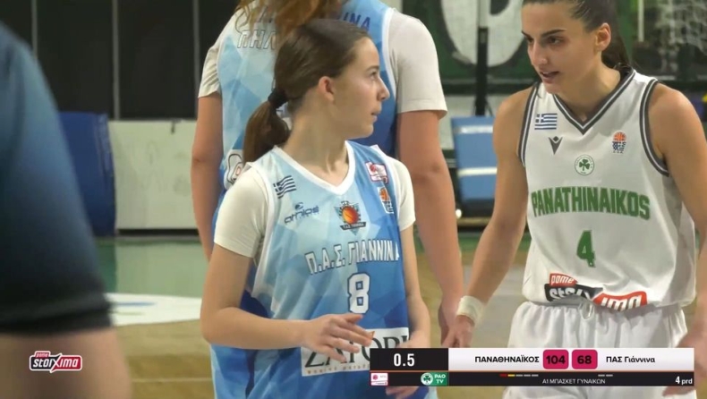 Υπέροχη Σταμολάμπρου: Έκανε φάουλ στην 14χρονη Παπανικολάου του ΠΑΣ για να τη στείλει στις βολές (vid)