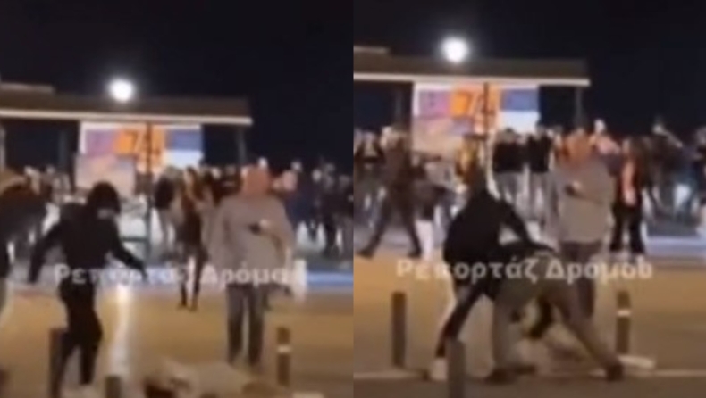 Θεσσαλονίκη: Η σοκαριστική στιγμή άγριας επίθεσης σε νεαρό στην πλατεία Αριστοτέλους (vid)