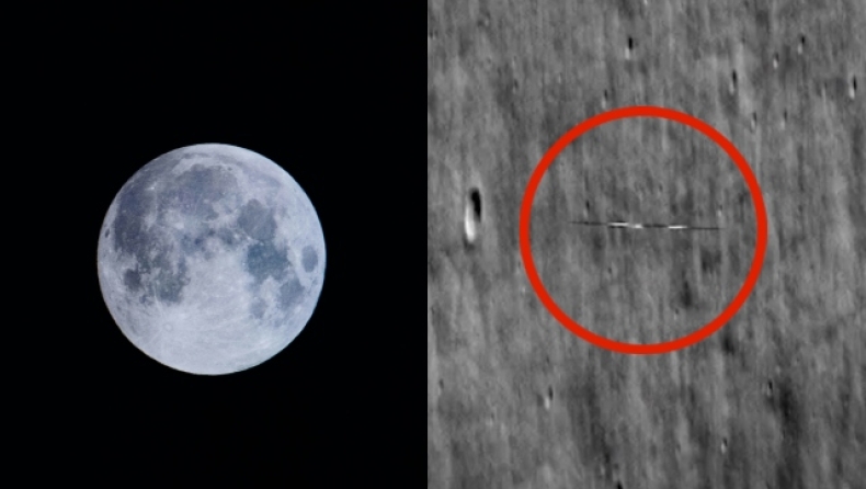 Η NASA κατέγραψε μυστήριο αντικείμενο που μοιάζει με σανίδα του surf δίπλα από τη σελήνη (vid)