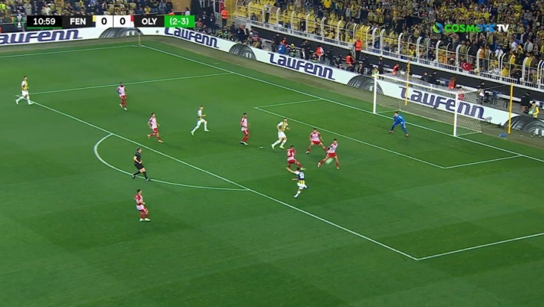 Φενέρμπαχτσε-Ολυμπιακός: Αμαρκάριστος ο  Καχβετσί και 1-0 (vid) 