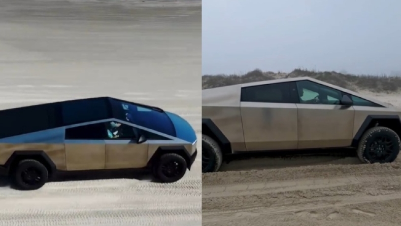 «Είναι παγίδα»: Τύπος πήγε σε πληντύριο αυτοκινήτων το Cybertruck της Tesla και το μετανιώσε (vid)