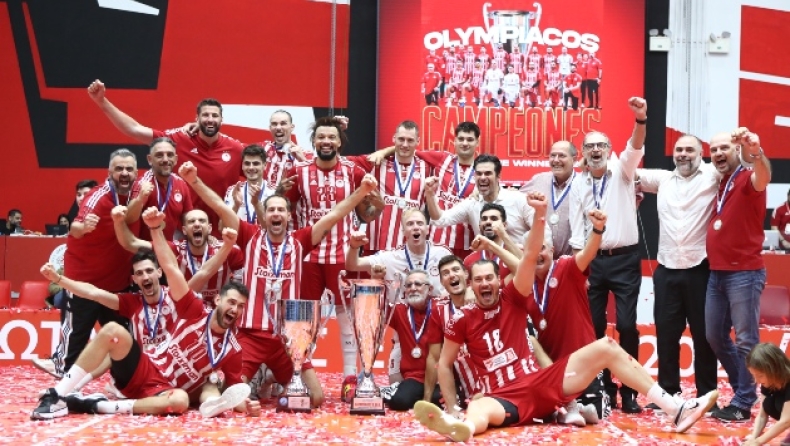 Η ομάδα βόλεϊ ανδρών του Ολυμπιακού
