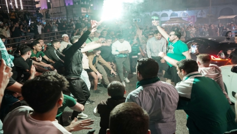 Η Αθηνα «φλέγεται» για τον εφτάστερο Παναθηναϊκό: Ο «πράσινος» λαός κατακλύζει τους δρόμους της πρωτεύουσας (vid)