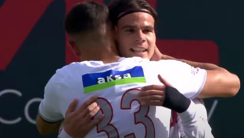 Χαρίσης: Άνοιξε τον δρόμο για τη νίκη της Σίβασπορ σκοράροντας με υπέροχη ενέργεια (vid)