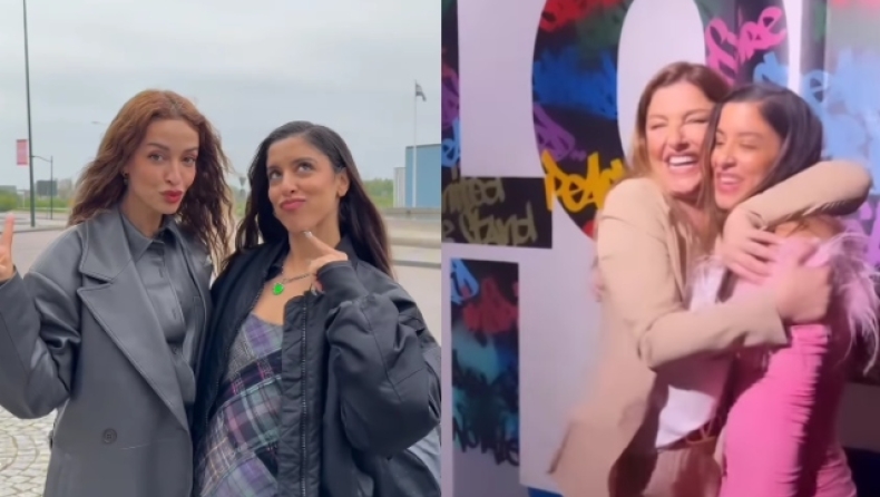 Eurovision 2024: Παπαρίζου και Φουρέιρα συνάντησαν τη Σάττι στη Σουηδία και την αποθέωσαν (vid) 