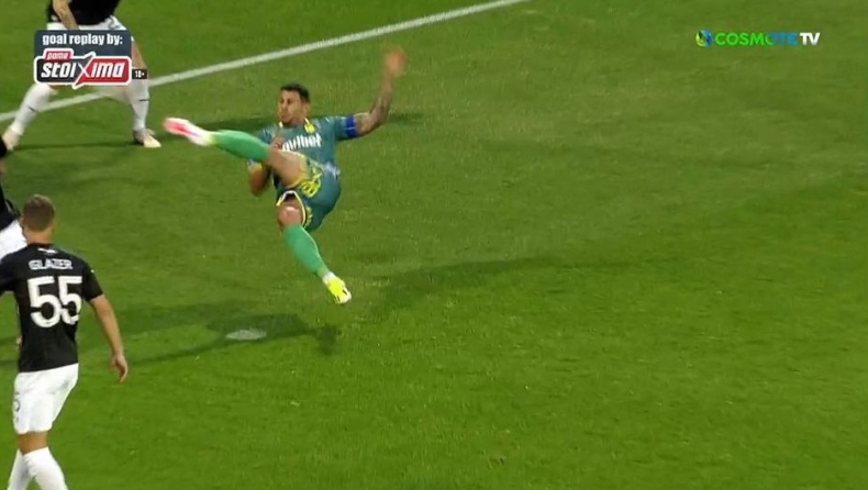 ΟΦΗ - Παναιτωλικός: Το γκολ του Καρέλη για το 0-1 (vid)