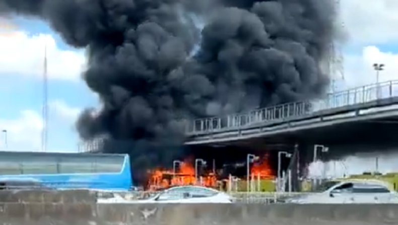 Λυών - Παρί Σεν Ζερμέν: Χάος πριν τον τελικό, ξύλο μεταξύ οπαδών σε αυτοκινητόδρομο, έβαλαν φωτιά σε πούλμαν! (vid)