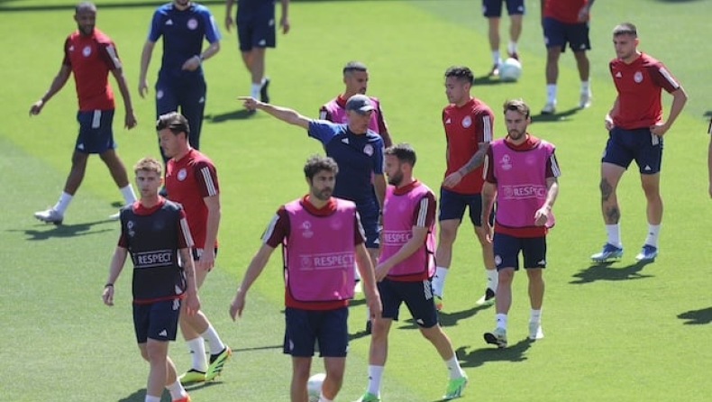 Ολυμπιακός: Ξεκίνησε η σκληρή δουλειά των παικτών του Μεντιλίμπαρ για τον μεγάλο τελικό με τη Φιορεντίνα