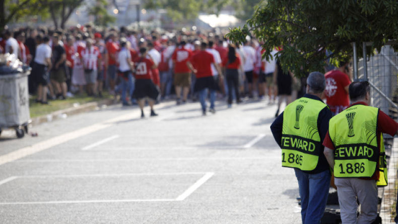 Τελικός Conference League, video: Ελικόπτερο και δρακόντεια μέτρα στην «OPAP Arena»