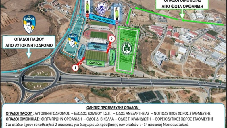 Τελικός Κυπέλλου: Δημοσιεύτηκαν από την αστυνομία τα μέτρα ασφαλείας