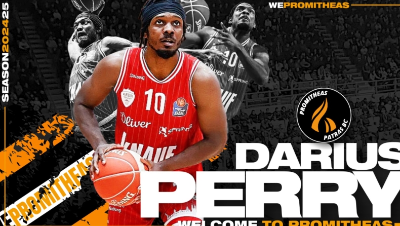 Προμηθέας: Ανακοίνωσε τον Ντάριους Πέρι