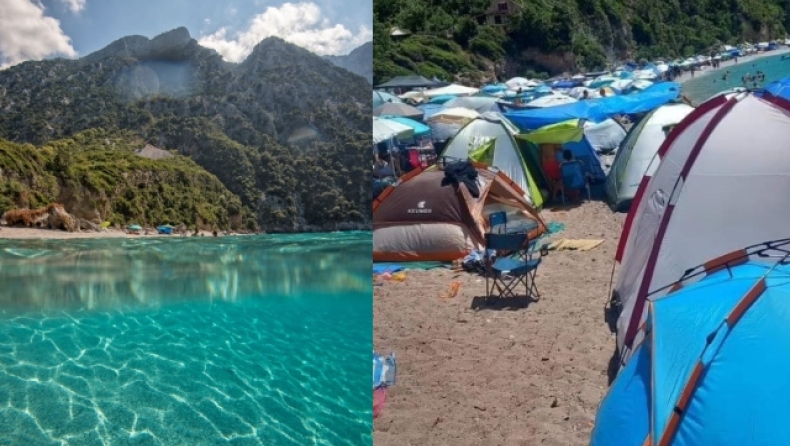 Γνωστή παραλία στην Εύβοια «εξαφανίστηκε» από τις σκηνές: Αντιδράσεις από τους ντόπιους 