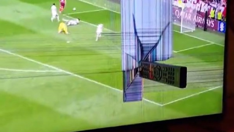 Euro 2024: Φίλαθλος της Ουγγαρίας κάρφωσε από τα νεύρα του το τηλεκοντρόλ στην τηλεόραση (vid)