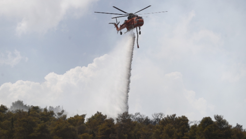 Φωτιά στα Γλυκά Νερά: Εκκενώνεται το Αμερικανικό Κολλέγιο (vid)