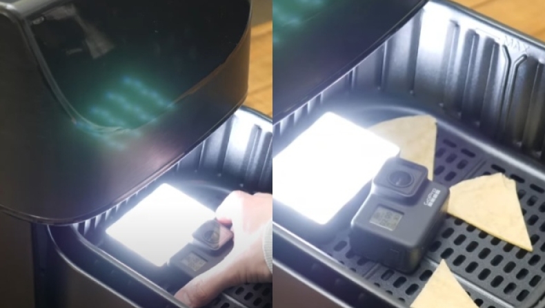 Youtuber τοποθέτησε GoPro σε ένα Air Fryer για να δει τι συμβαίνει κατά τη διάρκεια του μαγειρέματος: Άναυδοι οι χρήστες του διαδικτύου (vid) 