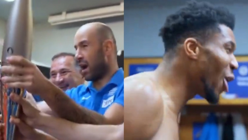 Προολυμπιακό Τουρνουά Μπάσκετ 2024, Video: «Ελλάς ολέ» και... ξέσπασμα με μπουγέλο στα αποδυτήρια της Εθνικής