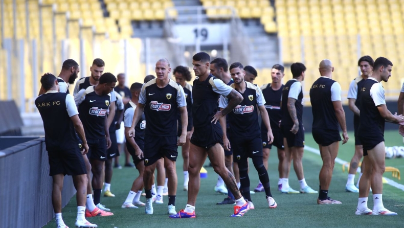 ΑΕΚ: Η προπόνηση στην OPAP Arena ενόψει της ρεβάνς με τη Νόα (vids)