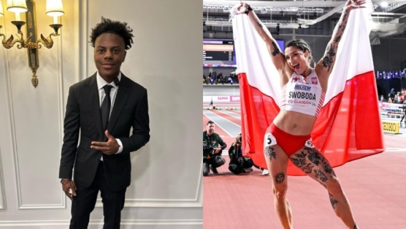 H Πολωνή σπρίντερ Ewa Swoboda προκάλεσε τον IShowSpeed σε αγώνα 100 μέτρων (vid)